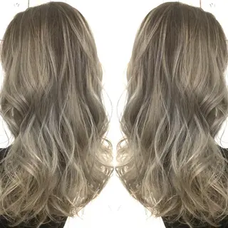 セミロング カラー 井上 一平のヘアスタイル