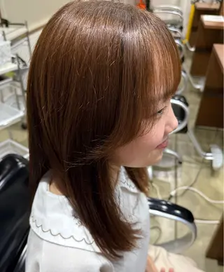 セミロング 上田 美月のヘアスタイル