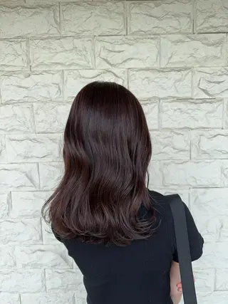 ミディアム 小島 咲音/艶カラー /酸性ストレートのヘアスタイル