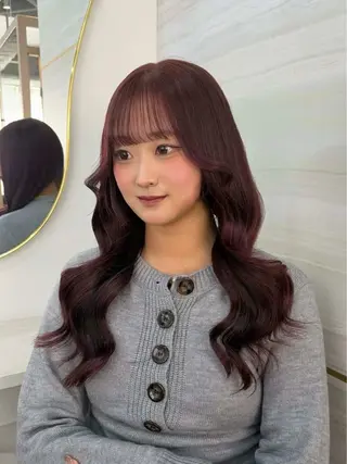 ロング カラー 🩶mana🩶艶髪 /カラーオンカラーのヘアスタイル