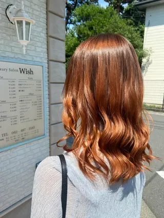 セミロング カラー 🪼高評価🪼 💎柴崎の藤咲💎のヘアスタイル