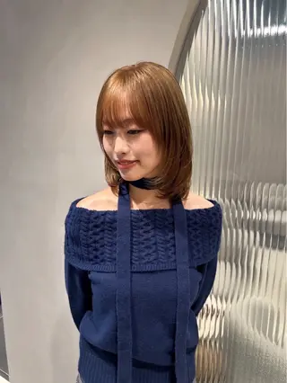 ミディアム カラー ルシエ吉祥寺所属・【ハイトーン】 harunaのヘアスタイル