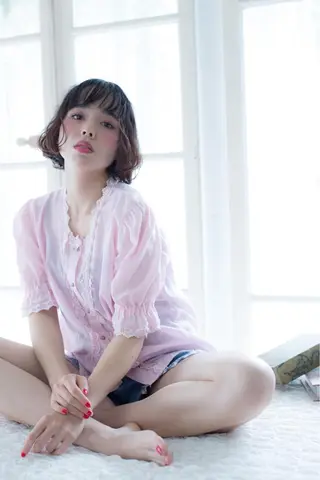 ショート カラー パーマ ✂︎マンツーマン施術 ａｙｅ✂︎のヘアスタイル