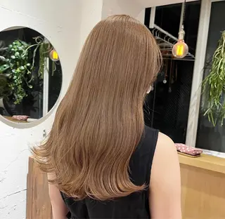 セミロング オリーブ/縮毛♡ Natsuno🩰のヘアスタイル