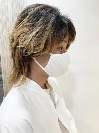 セミロング メンズ DiMPlE  ディンプル所属・🌸スタイリスト 山浦美恵のヘアスタイル