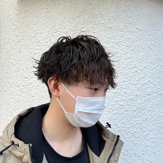 ショート カラー パーマ メンズ 茅ヶ崎パーマ特化/ スパイラル/ハルキのヘアスタイル