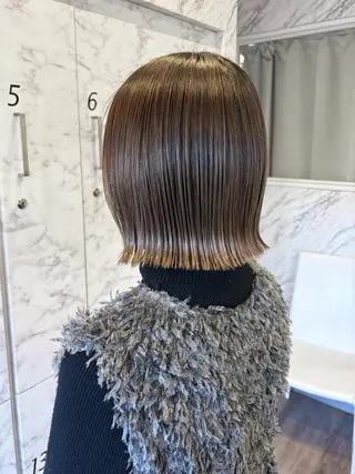 ミディアム カラー 尾森紳哉💎透明感/ デザインカラーのヘアスタイル