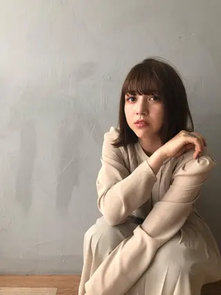 ミディアム カラー IVORY.所属・🟩白髪ぼかし/ボブ /ショートヘア/大司のヘアスタイル