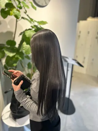 ロング カラー 💎韓国カラー Giness坂下巧のヘアスタイル