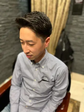 ショート ヒロ銀座バーバーショップ難波店所属・縮毛矯正/パーマ 宮河 惇💈のヘアスタイル