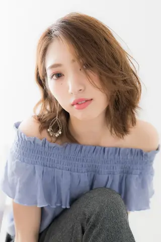 ミディアム パーマ ヘアアレンジ メンズ キッズ ネイル マツエク・マツパ 【西八王子】Siq  ●FM●オーナーのヘアスタイル