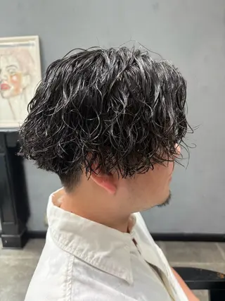 ミディアム メンズカット/パーマ 中 有晴のヘアスタイル