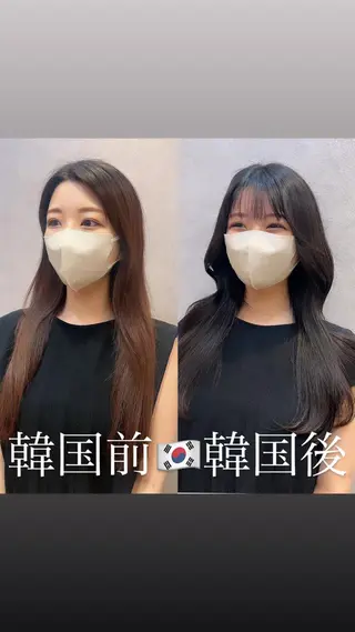 ロング カラー 🩷韓国ヘア/ヨシン モリ🩷Maikaのヘアスタイル