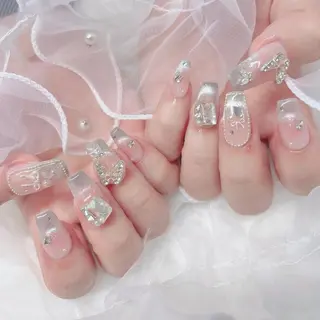 ネイル ミルキーウェイ☁韓国 デザイン/フィルインのネイルデザイン