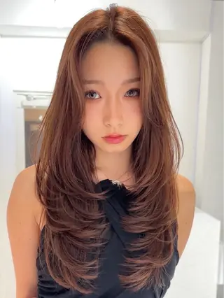 ロング カラー レイヤー/髪質改善/ ブリーチ/コタケのヘアスタイル