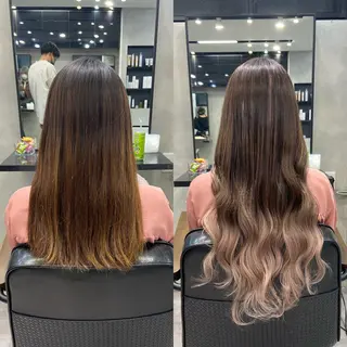 ロング カラー ヘアアレンジ ar+ ❤︎ maiのヘアスタイル