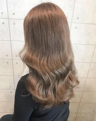 ロング カラー knock【ノック】所属・烏丸韓国ヘア🇰🇷 ayaka🎀のヘアスタイル