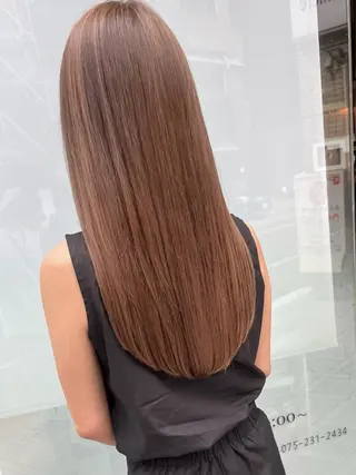 セミロング カラー L'or Kyoto 【ロルキョウト】のヘアスタイル