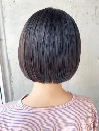 ショート カラー 園田あずさ/髪質改善 /透明感カラーのヘアスタイル