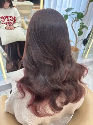 セミロング 赤み・黄みを消す 透明感カラー/松沢のヘアスタイル