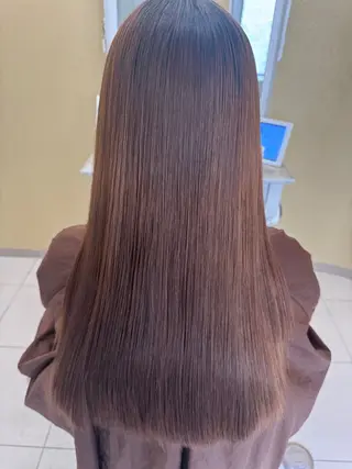 ロング 髪質改善ストレート、 カラー清野雄大のヘアスタイル