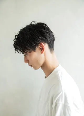 メンズ ハイライトカラー メンズカット/杉山誠のヘアスタイル