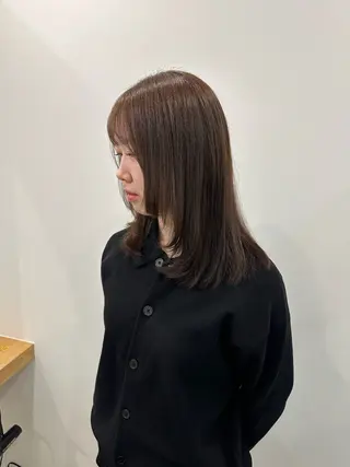 セミロング カラー ヘアセット/艶カラー 💐nao.のヘアスタイル