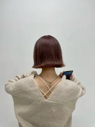 ミディアム カラー ケアパーマ/ケアブリ ーチdaisukeのヘアスタイル