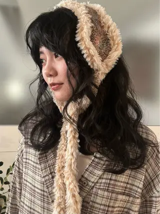 ロング カラー レイヤー/ベージュ mikuのヘアスタイル