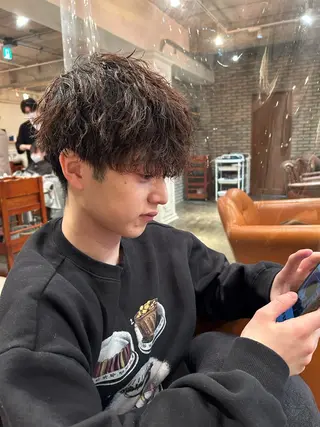 メンズ アレンジ/新宿 透明感カラー/ヤノのヘアスタイル