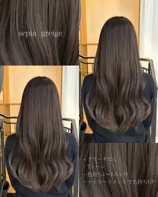 ロング カラー パーマ ヘアアレンジ GO TODAY SHAiRE SALON所属・韓国レイヤー🐈‍⬛ 透明感🫧/コウヘイのヘアスタイル