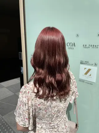 ロング カラー ヘアアレンジ 🤍韓国ヘア特化 🤍力丸🤍のヘアスタイル