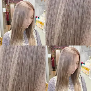 ロング カラー ハイトーン💫 エクステ💫maiのヘアスタイル