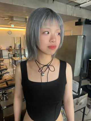 ショート カラー 無料カット/ハイ トーンカラー/きらのヘアスタイル
