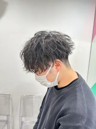 ショート カラー パーマ メンズ 【メンズサロン】 BLUCK 横浜のヘアスタイル