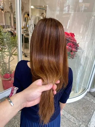 ロング 山本　尚輝 🐶ハイライト🐶のヘアスタイル