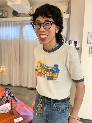 ミディアム パーマ メンズ haco＋所属・圧倒的デザイン力 店長🎨RENAのヘアスタイル