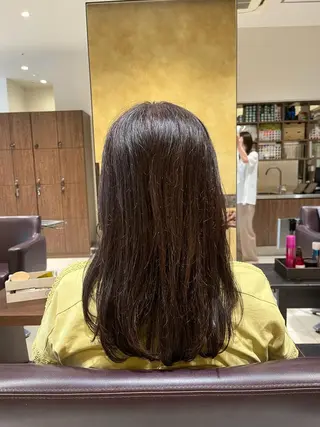 ロング ブリーチ/縮毛/ レイヤー🥝ルナのヘアスタイル