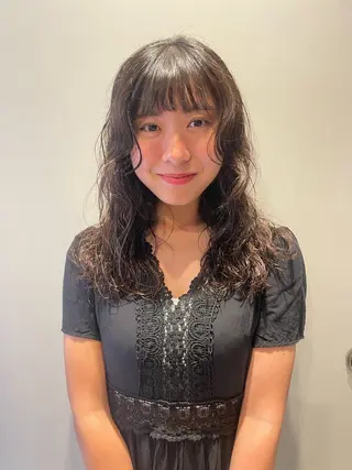 セミロング パーマ Toiro 横浜所属・🎀レイヤー/パーマ カラー/ai🎀のヘアスタイル