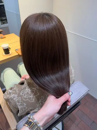 セミロング マンツーマン 縮毛矯正/マユコのヘアスタイル