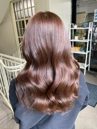 ロング カラー ヘアアレンジ 🌟🍒ハイトーン 韓国ヘア/ユウミのヘアスタイル