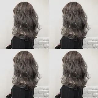 ミディアム カラー ヘアアレンジ メンズ キッズ 💟Chloe原宿店 🩶ハイトーンのヘアスタイル