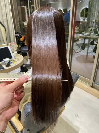 ロング men'ssalon Zina天神所属・✨髪質改善/顔周りカ ット/縮毛矯正✨三隅のヘアスタイル