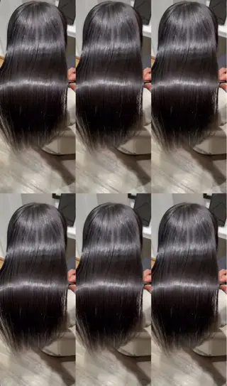 ロング パーマ k-twoたき✨艶感 カラー／美髪矯正のヘアスタイル