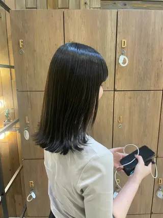 ミディアム 韓国カラー／エクステ 松戸梨杏のヘアスタイル