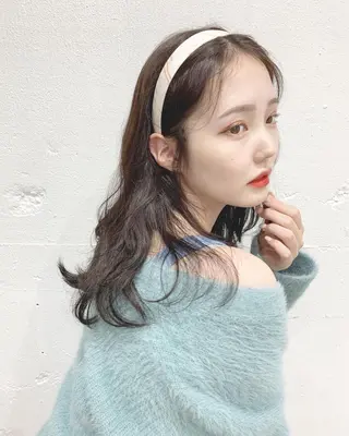 ミディアム カラー ヘアアレンジ SALOWIN原宿ash店所属・憧れの艶ハイトーンへ 🌙サイダサキのヘアスタイル