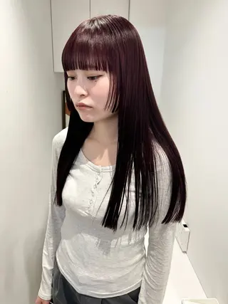 ロング ✨ブリーチ/顔周り レイヤー¦YUKA✨のヘアスタイル