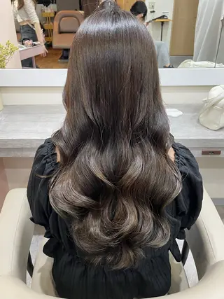 ロング パーマ 韓国風パーマ/ヘア セット/店長みづきのヘアスタイル