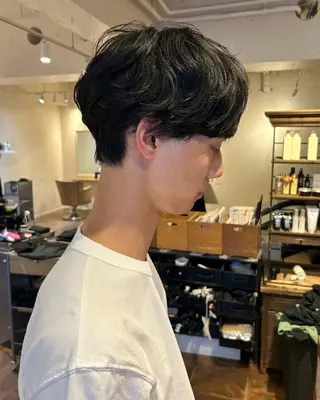 パーマ あべ しおりのヘアスタイル