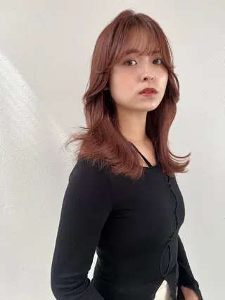 ミディアム 韓国モテhair🍑 momoのヘアスタイル